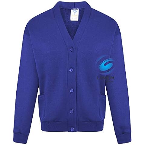 clicktostyle Royal Blue Fleece Cardigan for Kids Cover