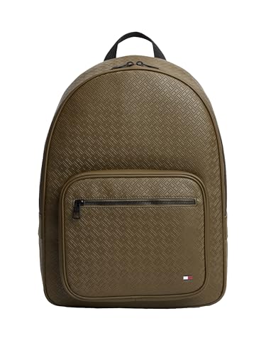 Image of Tommy Hilfiger Men's Embossed Flag Backpack, WILLOW GREEN One Size