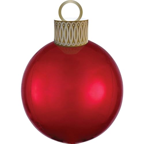 Anagram Orbz Kit de décoration de ballon en aluminium Rouge 50,8 cm