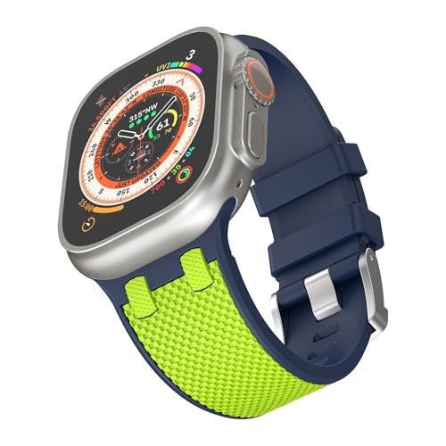 Bracelets de montre en caoutchouc étanches pour Apple Watch 46mm 42mm XMKT durable
