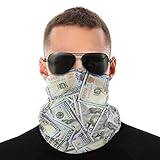 Magic Headband Hundreds of 100 Dollar Bills Scarf Neck Gaiter Tube Headwear Multifunction Unisex...