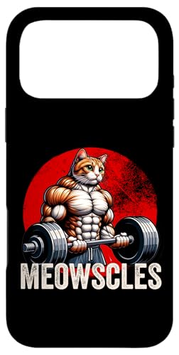 Funny Cat Meowscles W EGCgteBO LD j j̎q X}zP[X iPhone 17 Pro Max p