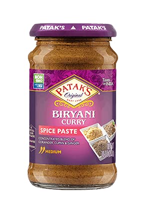 Pataks curry spice paste Mix N Match Non GMO New Packaging / Biryani Curry Spice Paste, 1 Pack