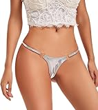 VOPIXB Creative Design G-string for women Elegant Y series Low Rise Sexy Y-back No Show Thong underwear Black (US, Alpha, One Size, Regular, Regular, Venus Silver)