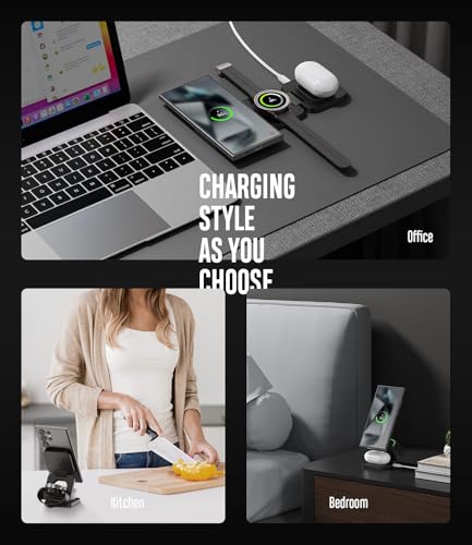 Siwiqu Foldable 3 In 1 Wireless Charging Station For Samsung thumb #2