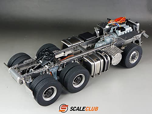 Amazon | scaleclub 1/14 6×6 スカニアタイプシャーシ デフロック付き
