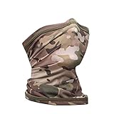 TopShape Camo Neck Gaiter Face Mask | Lightweight Breathable Face Masks for Women & Men | Stretchy &...
