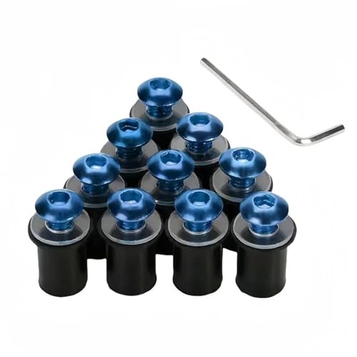 Pernos M5 carenado azul de alta resistencia para Yamaha YZF R1M
