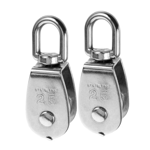 BELLIFFY Cable Pulley Wheel Bearing 2pcs Mini Pulley for Safe Lifting and Multi-Functional Use in Constructi