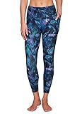 RBX Women’s Buttery Soft Workout Legging, High Waisted Ankle Length Running Tights with Pockets, Printed Gym Leggings for Women, Ultra Hold Squat Proof Yoga Legging 7/8 Fluid Art Floral M