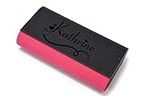 Estuche doble para gafas con grabado personalizado, ranuras de almacenamiento dobles para gafas de sol y gafas, Pinl y negro, Talla única