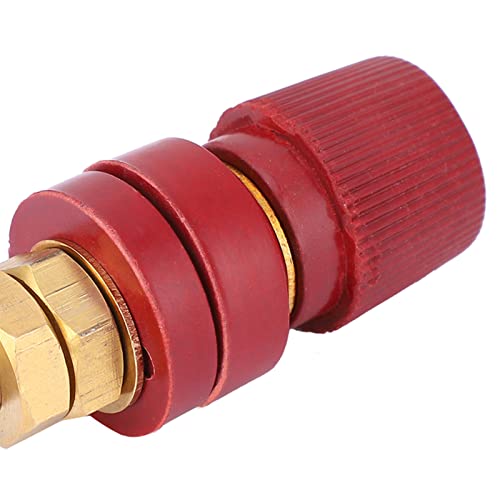 2pcs Brass Pillar Terminal Block M8 0V-380V 200A Non Slip Textures with Industrial Plastic Outer Case