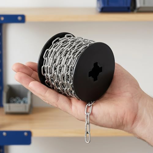 Cadena Jack para colgar lámparas comederos pájaros y decoración acero inoxidable 4
