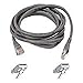 Belkin A3L791-10-WHT-S 10/100BT RJ45M/RJ45M CAT5E Snagless Patch Cable (White) - 10ft