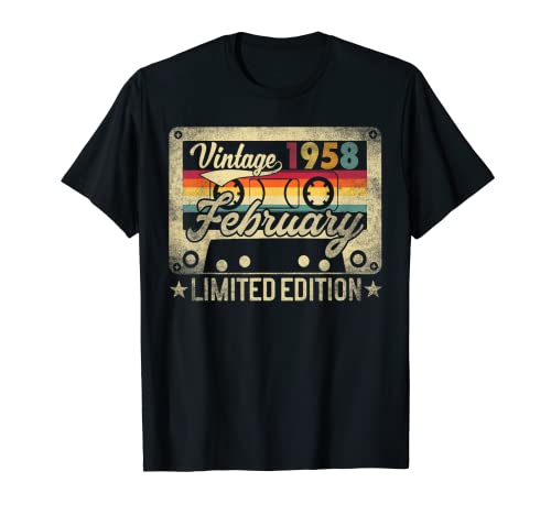1958 Limited Edition 64th Birthday Gift TShirt Vintage Retro Camiseta