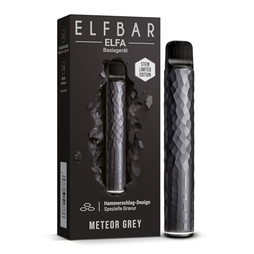 ELFBAR ELFA - LIMITED EDITION - Elfbar Pod System - Basisgerät - In verschiedenen Farben - ohne Liquid ohne Nikotin + Freshisha Sticker (Meteor Grey)