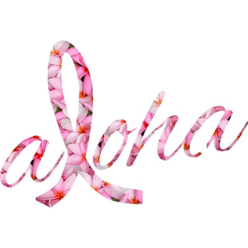 Taza de cerámica blanca 11 oz Pink Ribbon Plumerias Aloha miniatura 3