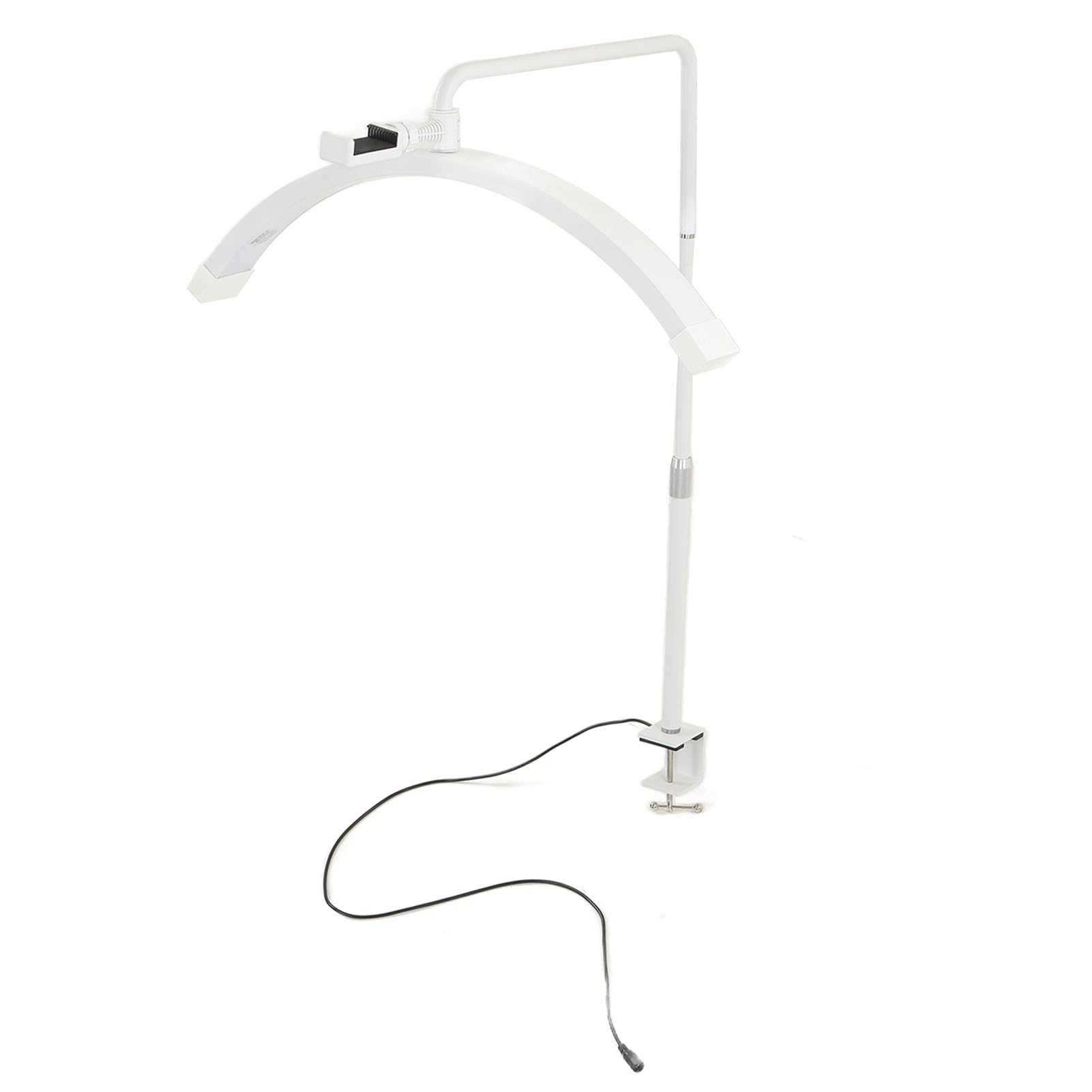 Luci a Mezzaluna, Lampada a Mezzaluna da 1700lm, Altezza Regolabile, 5600K, 35W, per la Cura della Pelle (Spina europea)