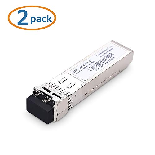 Cable Matters 2-Pack 10Gbase-Sr Sfp+ To Lc Multi Mode 10G Fiber Transceiver Modular For Cisco, Ubiquiti, Tp-Link, Huawei, Mikrotik, Netgear, And Supermicro Equipment #TOP1