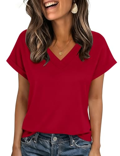 Zeagoo Business Casual Tops for Women T-Shirts Short Sleeve Summer Blouses