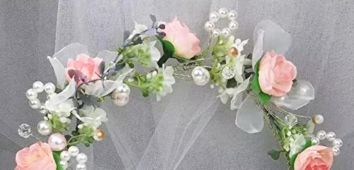 Vivivalue B07D1Y3TBK Floral Halo Boho Flower Headband Floral Crown Headpiece Hair Wreath thumb #3
