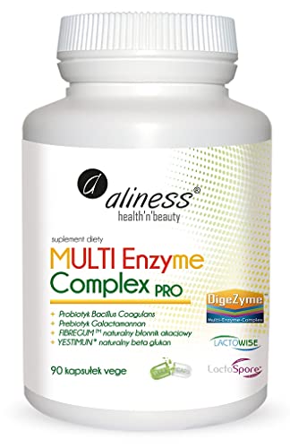 Enzimas digestivas Multi Enzyme Complex Pro 90 cápsulas vegetarianas Aliness