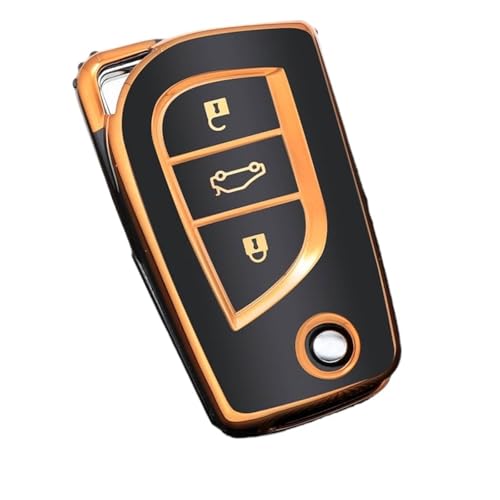 Étui en TPU pour clé Toyota Camry RAV4 et Hilux - Coque de protection noire