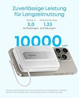 Anker Zolo magnetische Powerbank, 10K kabelloses Ladegerät, 30W Max. Schnellladen, integriertes USB-C Kabel & Ständer, für iPhone 17/16/15 Serie, AirPods etc. – Ansicht 3