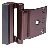 Door Lock Child Proof, Home Security Door Reinforcement Lock Withstand 800 lbs Door Latch Double Safety Security Protection for Your Home (Bronze Door Security Lock)