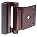 Door Lock Child Proof, Home Security Door Reinforcement Lock Withstand 800 lbs Door Latch Double Safety Security Protection for Your Home (Bronze Door Security Lock)
