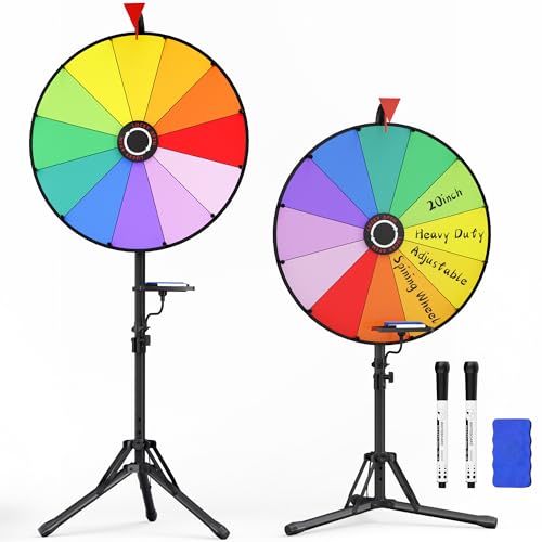 EBLIKI 20 Inch Spinning Prize Wheel Heavy Duty Spinning Wheel for Prizes