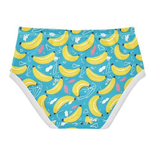 Wusikd Banana Girls' Underwear Cotton Hearts Girls Briefs Soft Toddler Underwear 2T2