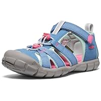 KEEN Seacamp 2 Cnx Unisex Kinder Sandalen, Coronet Blue Hot Pink, 35 EU