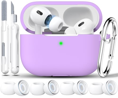 RFUNGUANGO Airpods Pro 2 P[X(2023/2022/2019)Ή \tgVRیAirPod ProP[XJo[ (USB-C/LightningP[u) N[i[Lbg&C[`bvt Cgp[v