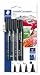 Produktbild STAEDTLER permanent Marker Set Lumocolor, Universalstift Linienbreite S und M, Wäschemarker, Marker Keilspitze, wasserfest auf fast allen Flächen, 4 permanent Marker auf Blisterkarte, 60 BK-6