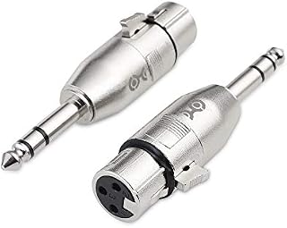 Cable Matters 2-pak adapter 6,35 mm 1/4 cala TRS na XLR - męski na żeński