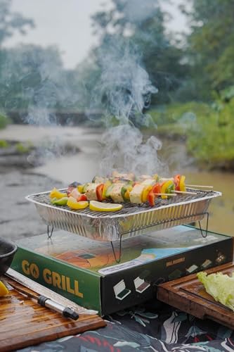 GO GRILL ™ | Barbeque (BBQ) Grill | Instant Lighting LumpWood Cha...