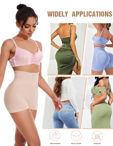 Image of Zimi Collection Tummy Control High Waist Butt Lifter Panties Padded Underwear for Women Hip Enahncer Body Shaper Boyshort