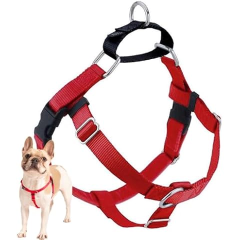 2 Hounds Design Freedom No Pull Dog Harness | Comfortable Control for Easy Walking | Adjustable Dog Harness | Small, Medium & Large Dogs | Made in USA | Solid Colors Cover
