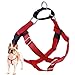 2 Hounds Design Freedom No-Pull Dog Harness | X-Small - XX-Large Adjustable Pet Harness for Small and Large Breeds | Made in USA (1" Large, Red)