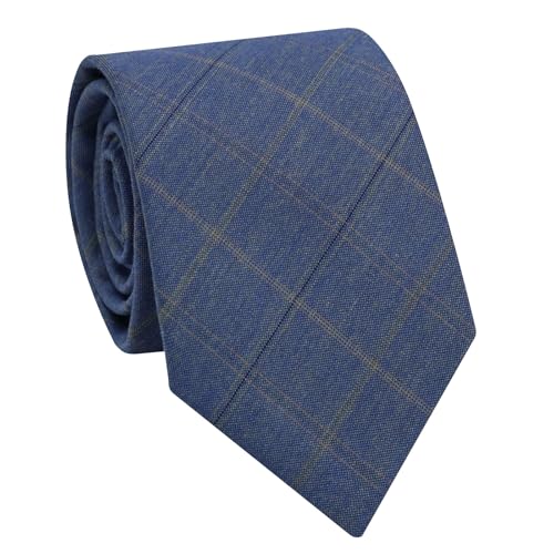 Image of Ties for Men, 3.15'' Mens Plaid Tie Checkered Pattern Necktie for Wedding Party Formal Casual Business Graduation