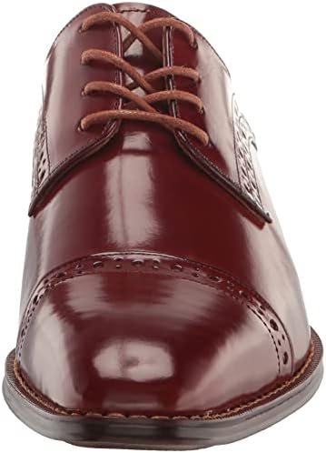 STACY ADAMS mens Garrett Cap Toe Oxford, Cognac, 10.5 US | Image 1