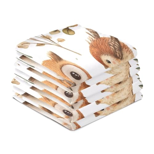 Paños de cocina muy absorbentes y de secado rápido con estampado de búhos 5