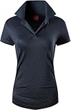 jeansian Women's Outdoor Sport Dry Fit Short Sleeves Polo Tee Poloshirt Tshirt T-Shirt Golf Tennis SWT251