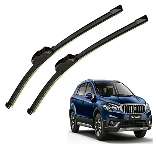 Image of Auto Hub Car Wiper Blades Compatibility With Maruti Suzukii S-Cross New - Set of 2 Pcs (D-26,P-14)
