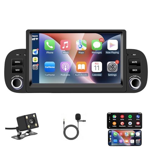 Autoradio Fiat Panda 2013-2020 Android Auto & CarPlay sans Fil, Écran 7