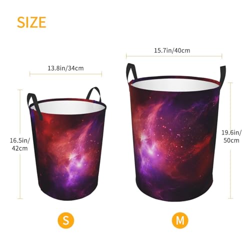 Panier à linge portable et sac rangement chambre violet