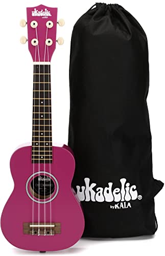 Kala Wood Ukadelic Dragon Fruit – Ukulele soprano - Les Beatles, Paul McCartney, John Lennon, RIngo Starr, George Harrison Kala Wood Ukadelic Dragon Fruit - Ukulele soprano