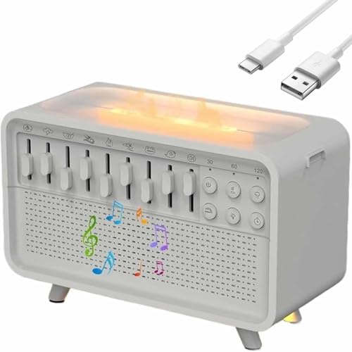 White Noise Night Light Diffuser Humidifier,Sleep Sound Machine for Home