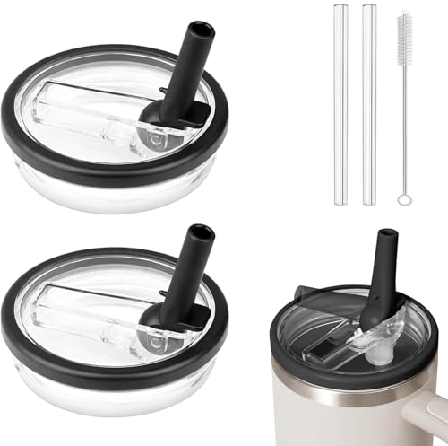 Aclouddate 2 coperchi di ricambio compatibili con Stanley 40oz tazza con cannuccia, coperchio di ricambio per Stanley Cup accessori riutilizzabili CSD10-F101
